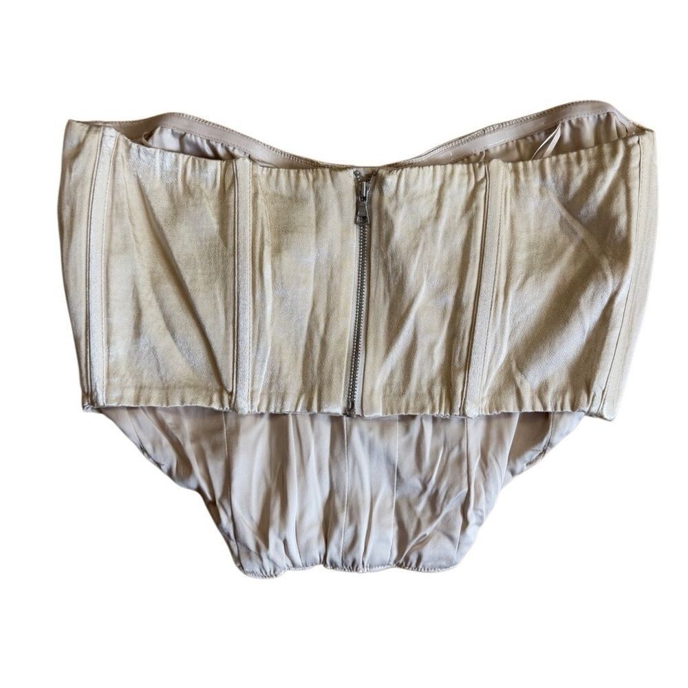 Bardot Eva Strapless Bustier in Champagne Size Large - Picture 5 of 9